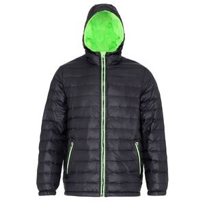 2786 Mens  Outdoor Water & Wind Resistant Padded Down Style Jacket/Coat / Black/